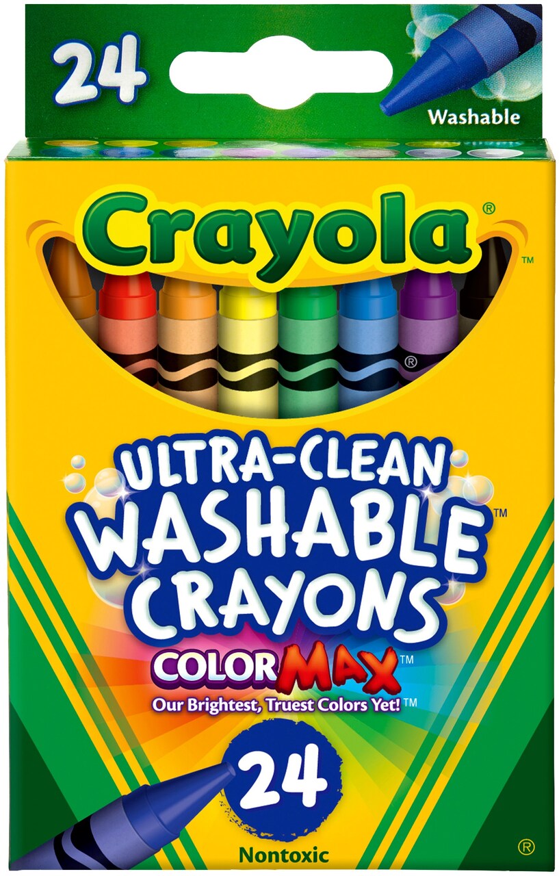 Multipack of 6 - Crayola Washable Crayons-24/Pkg